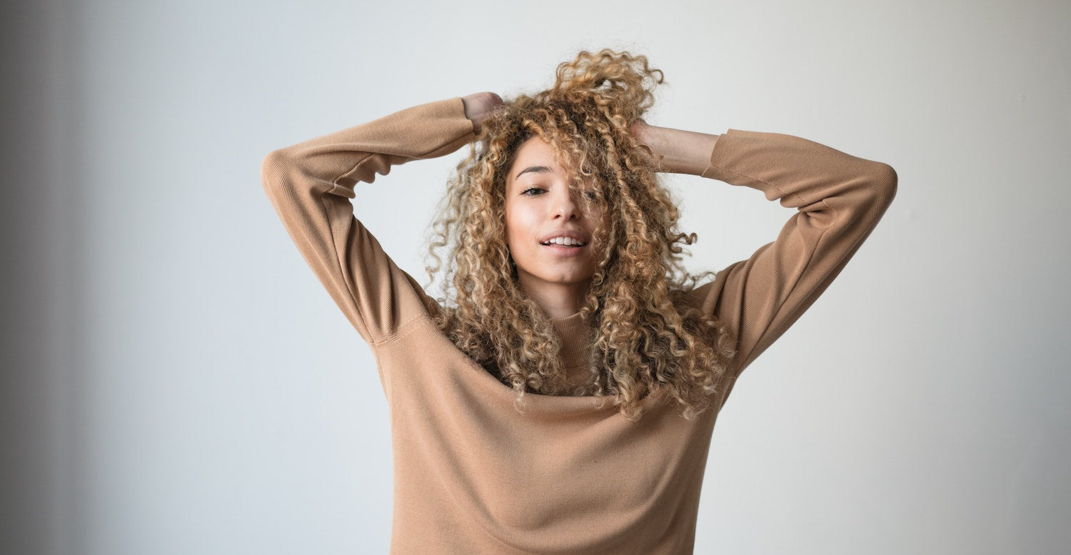 Woman With Curly Hair