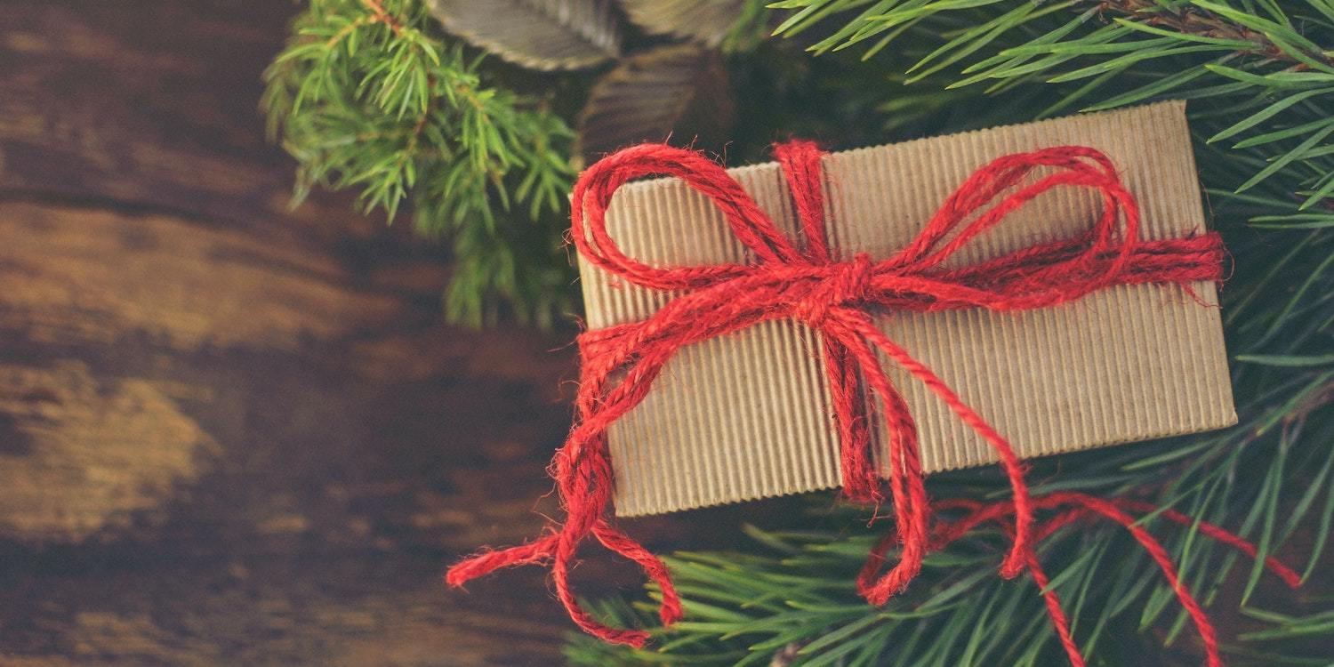 Gift with Red Bow - Banner Photo