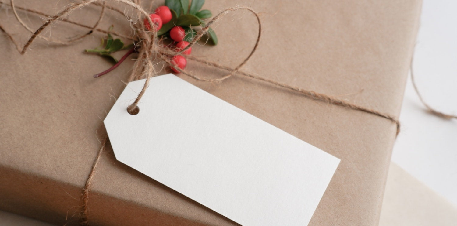 Gift Wrapped in Brown Kraft Paper
