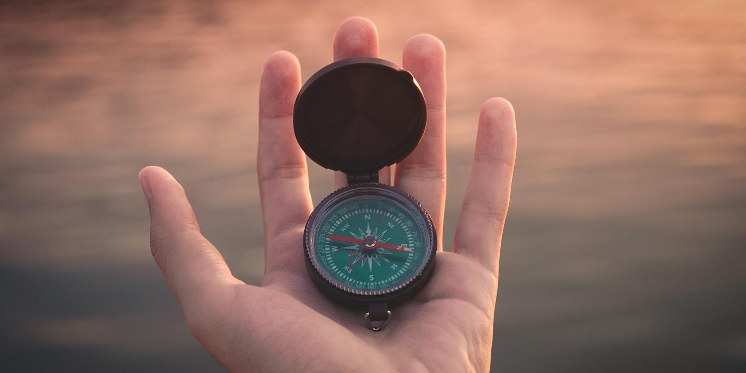 Hand With Compass