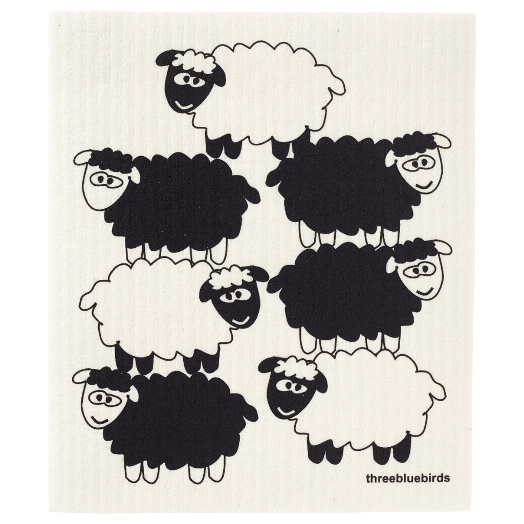 Three Blue Birds - Swedish Dishcloths