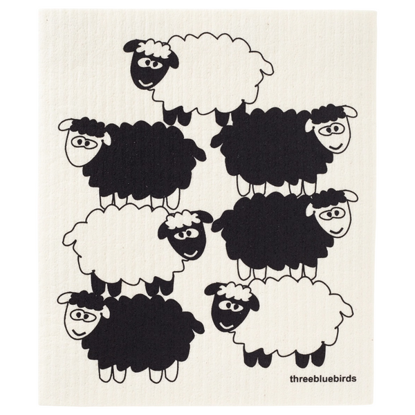 Three Blue Birds - Swedish Dishcloths