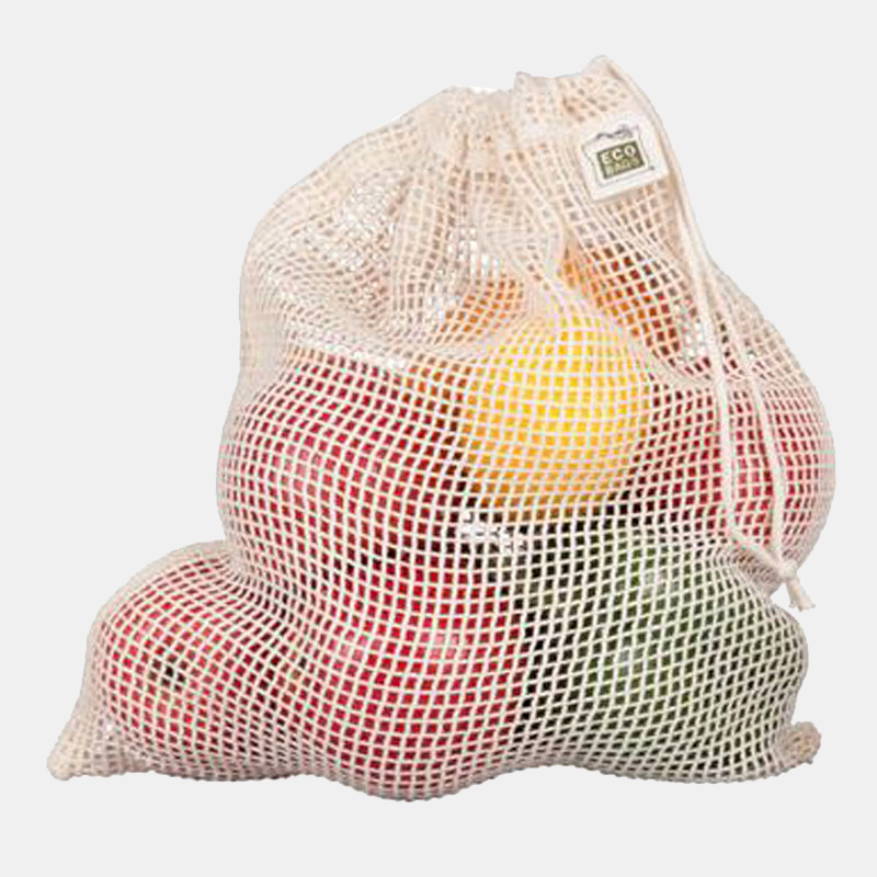 ECOBAGS - Organic Mesh Net Drawstring Bag