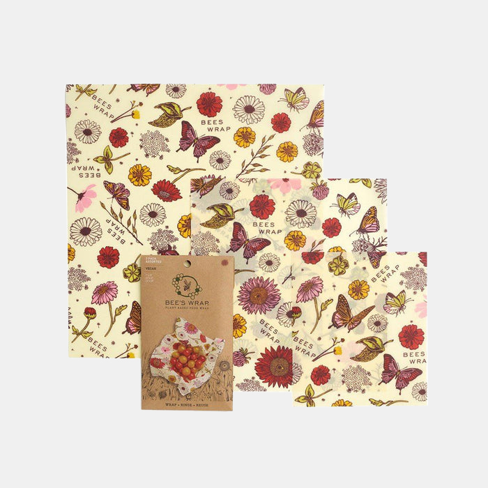 Bee's Wrap - Vegan Food Wrap 3 Pack (S, M, L)