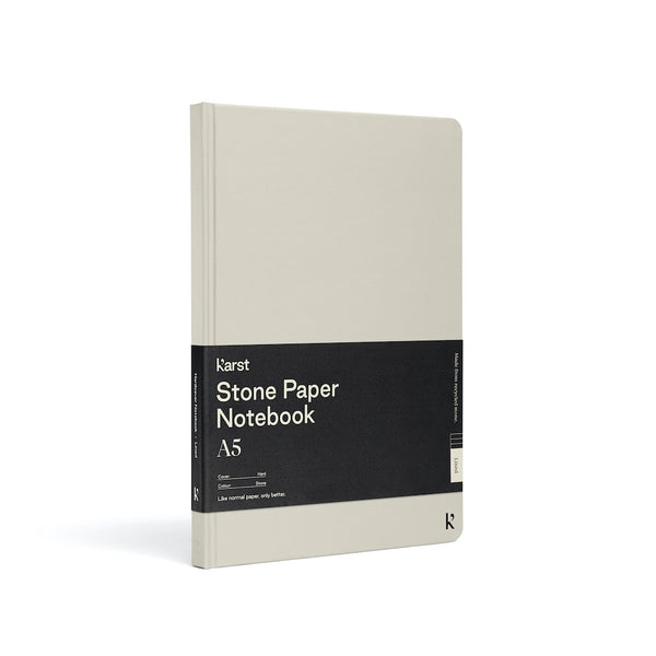 Karst Hardcover A5 Notebook - Stone
