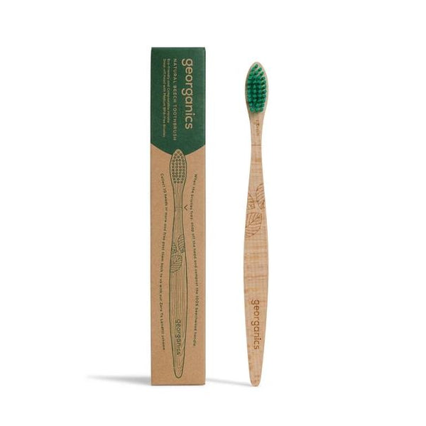 Georganics_Beechwood_Toothbrush_Medium Bristles_with packaging