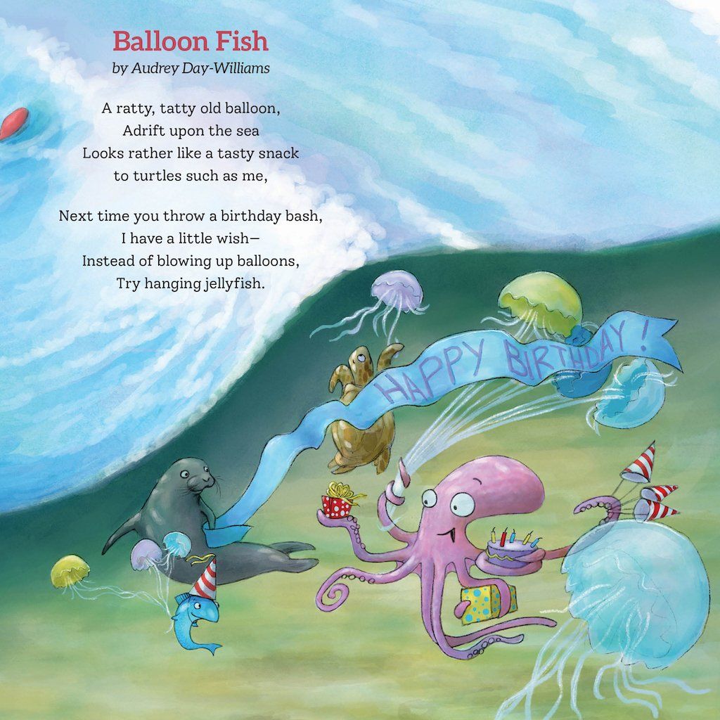 Friends & Anemones Ocean Poems for Children - Book Cover