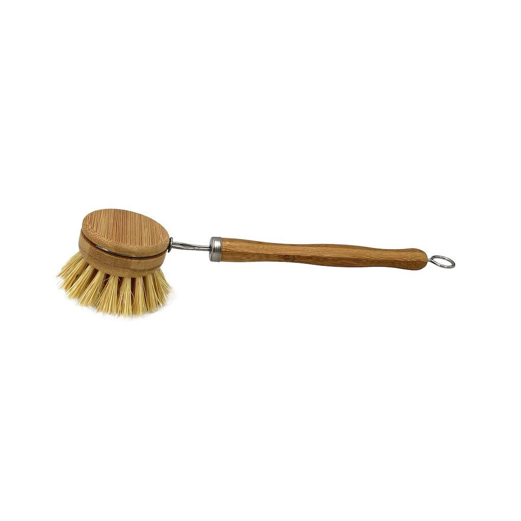Pot Scrubber Brush - Made With 100% Natural Wood & Agave Bristle