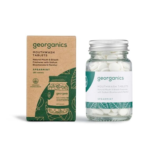 Georganics Spearmint Mouthwash Tablets