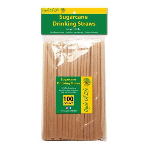 Sugarcane Drinking Straws (100 piece pack) - Lochtree