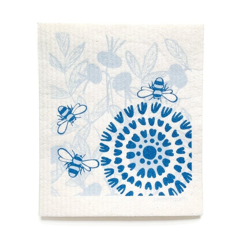 Sweetgum - Swedish Dishcloths, Bloom in Blue